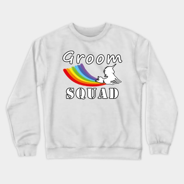 Groom Squad Crewneck Sweatshirt by Mamon